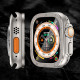 Titanium Alloy Frame Build in Tempered Glass for Apple Watch Ultra