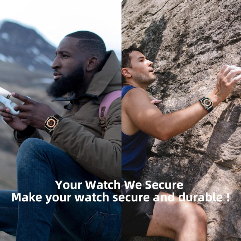 Tempered Glass Screen Protector with Auto-alignment Installation Frame For Apple Watch Ultra