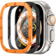 Titanium Alloy Frame Build in Tempered Glass for Apple Watch Ultra