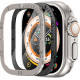 Titanium Alloy Frame tempered glass for apple watch ultra